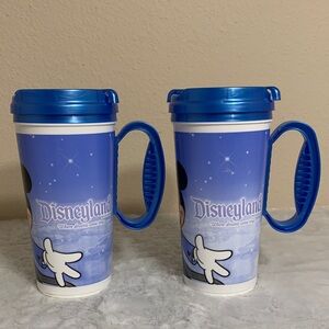 Pair of Vintage Disneyland Resort “Where Dreams Come True” Travel Mugs